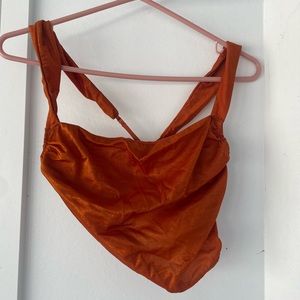 Burnt orange corset